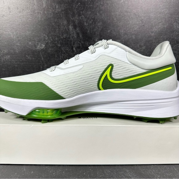 AIR ZOOM INFINITY TOUR NEXT% MENS SPIKED GOLF SHOES SIZE 11 WHITE TREELINE GREEN - Picture 8 of 10